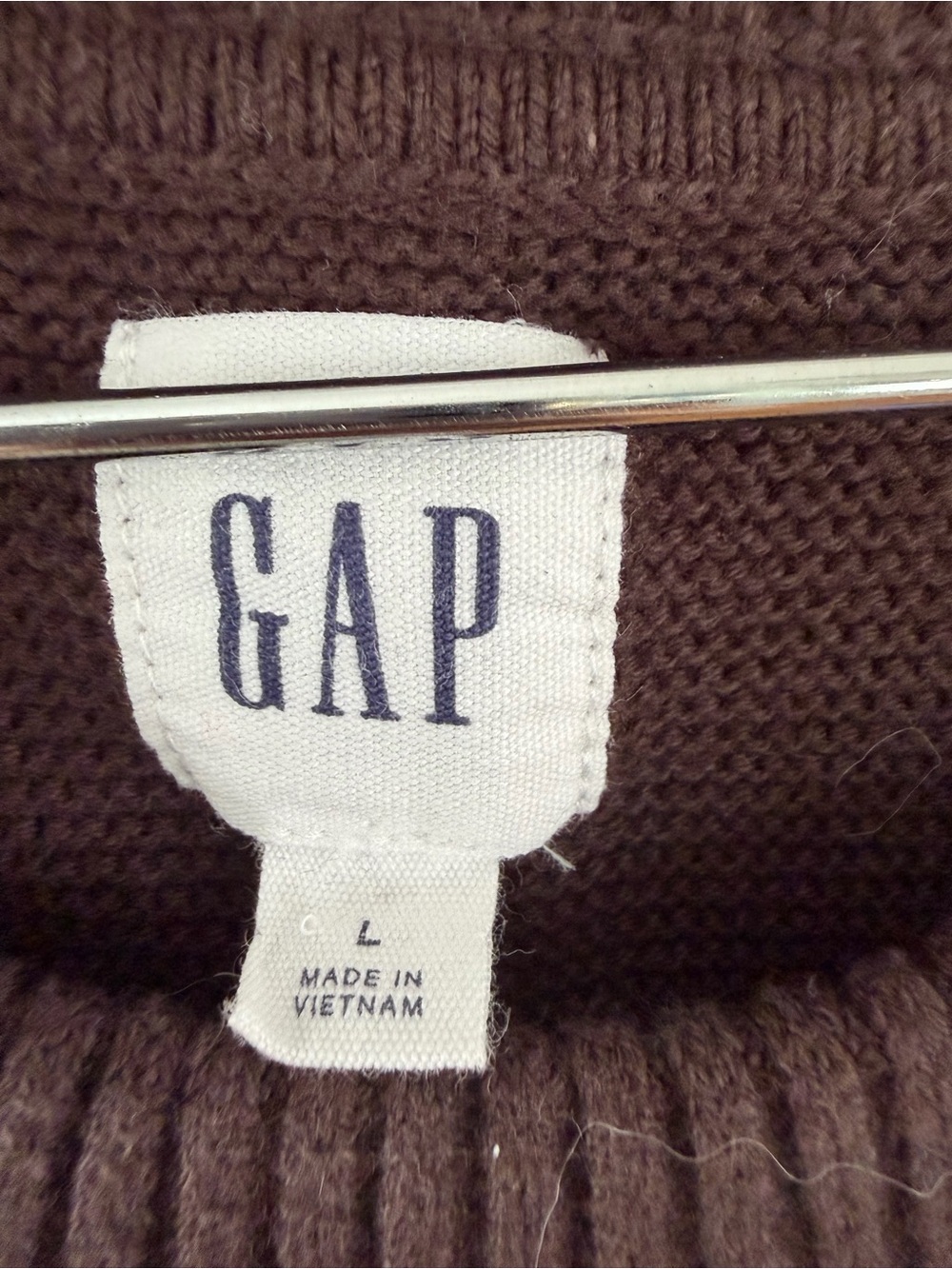 GAP Men's Crewneck Sweater - Brown - Picture 5 of 6